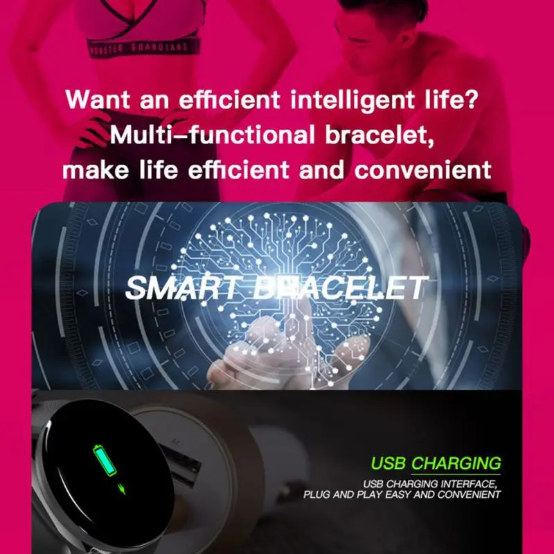 D18 Смарт-Браслет Водонепроницаемый Bluetooth Смарт-часы измерение давления Smartband кровяное давление сердечный ритм браслет Прямая поставка