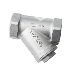 100 Meshes Y Strainer 1/2'' - 2'' BSP Female thread 304 Stainless Steel 800PSI Filter SS304 SS201 Threaded Valve