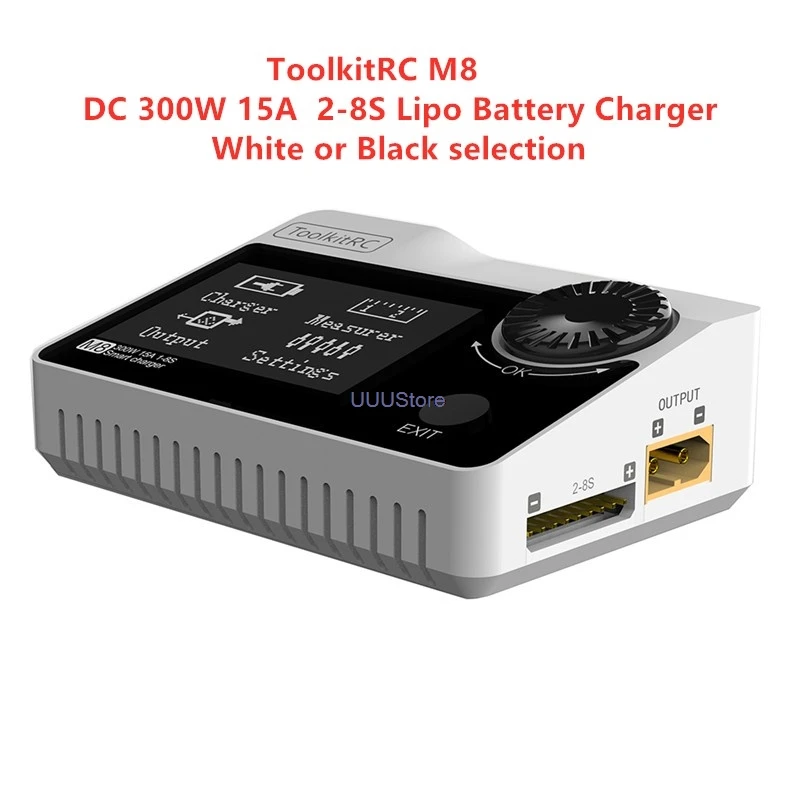 $37.91 New ToolkitRC M8 DC 300W 15A Battery Balance Lipo Charger Discharger for 2S 8S Lipo Battery for R