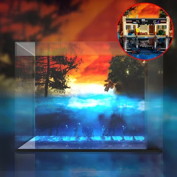 

75810 Building Block Acrylic Dustproof Display Box Show Box for Stranger Things Turning the World Upside Down Set - 3 Lights