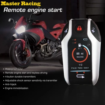 

Easy Install Smart Motorcycle Security Remote Control Automatic Universal Alarm System Kit Two Way With Micromave Anti Theft