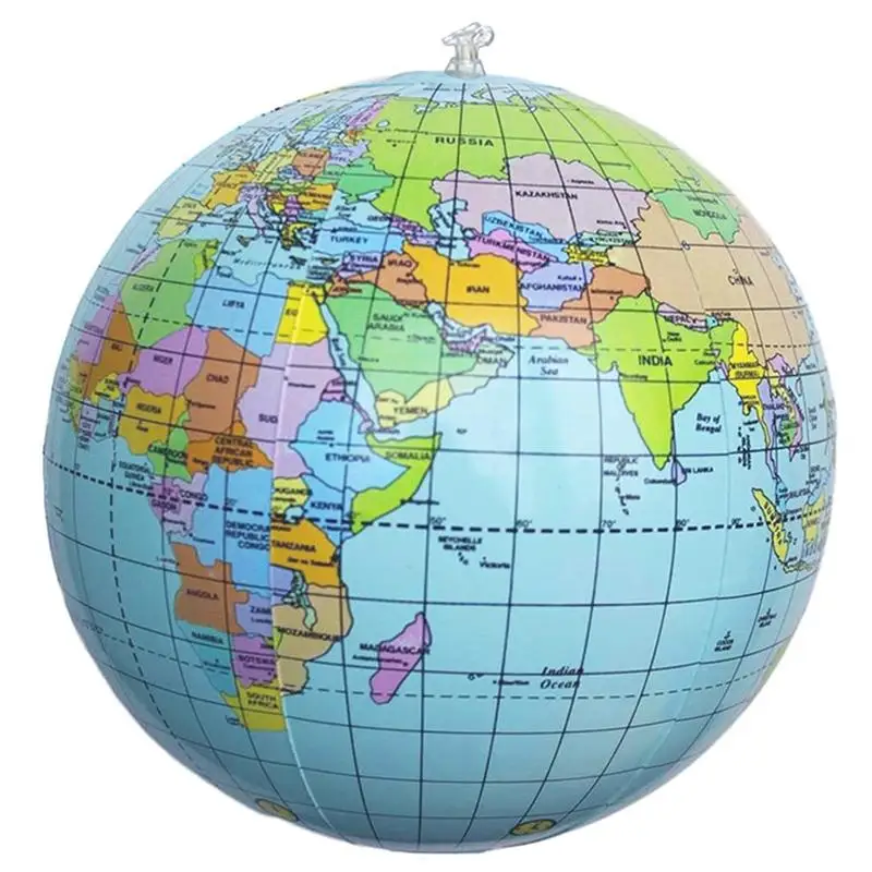 16/12inch Inflatable Globe Earth Map Ball Educational Planet Earth Balls Ocean Kid Learning Geography Toys Home Decor Ornaments inflatable balloons