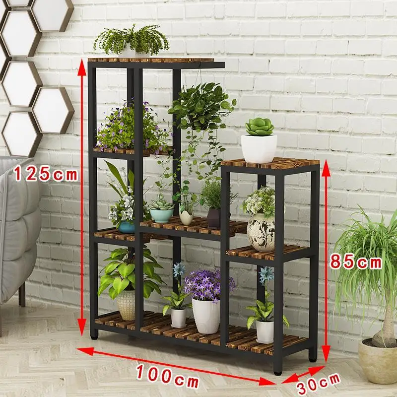 Деревянные полки Rak Bunga для строительных лесов Porta Piante Plantenrekken садовый стол Dekoration