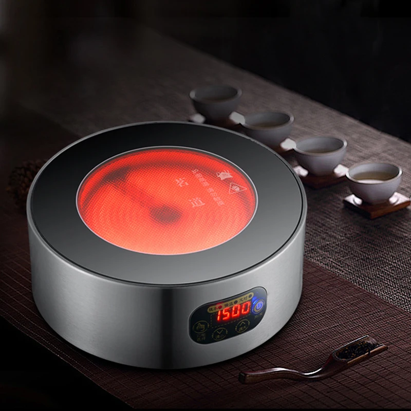1500W Mini Electric Stove Oven Cooker Hot Plate Multifunctional Cooking Plate Heating Plate Heating Coffee Tea Milk Office Home 2