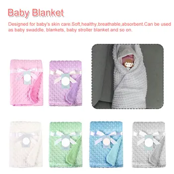 

Newborn Baby Blanket Warm Fleece Stroller Quilt Soft Swaddling Baby Hug blanket Cute Sleeping Bag Bedding