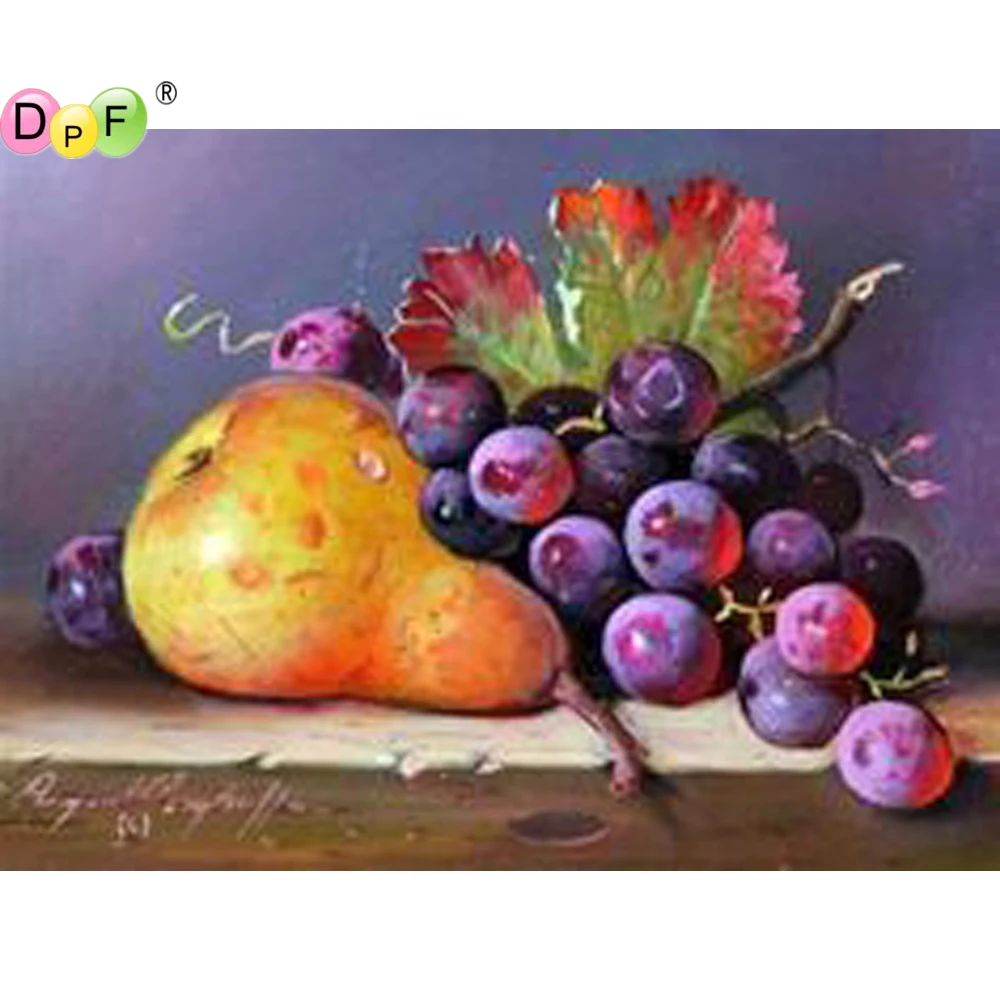 DPF алмазная живопись вышивка крестиком фрукты Алмазная Вышивка ремесла мозаика