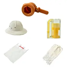 Пластиковая королева пчела маркер для бутылки коробка клетка пчеловод инструмент Пчеловодство перчатки шляпа оборудование