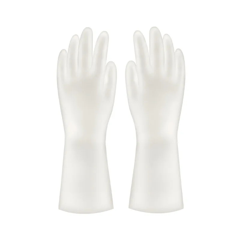 1pair Kitchen Cleaning Gloves Rubber Dish Washing Gloves For Household Scrubber Kitchen Clean Tool