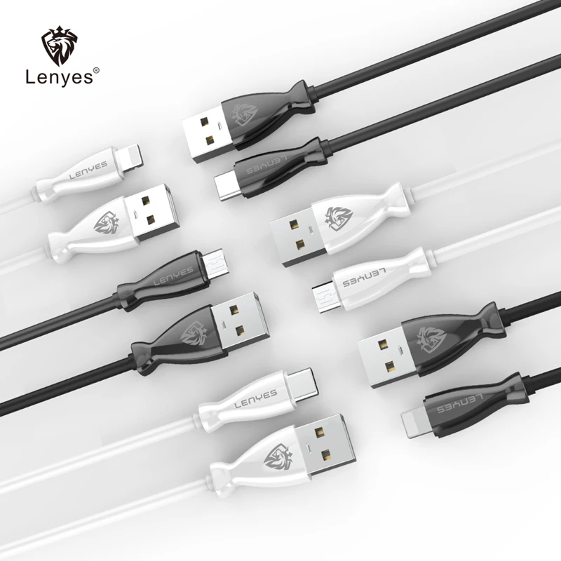 Lenyes 3 фута микро USB кабель Android зарядный кабель 100 A см Линия для iPhone для iPad power Bank универсальный шнур зарядного устройства LC901