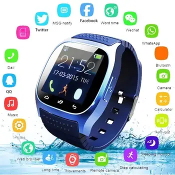 

M26 waterproof Smartwatch Bluetooth M26 Smart Watch Daily waterproof LED Display For Android Phone Sync Pedometer Smart Watch