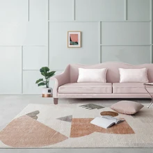 Ковер с абстрактным геометрическим узором из овечьего бархата, Европейский ковер, ковер для гостиной, спальни, кабинета, журнальный столик, декоративная комната