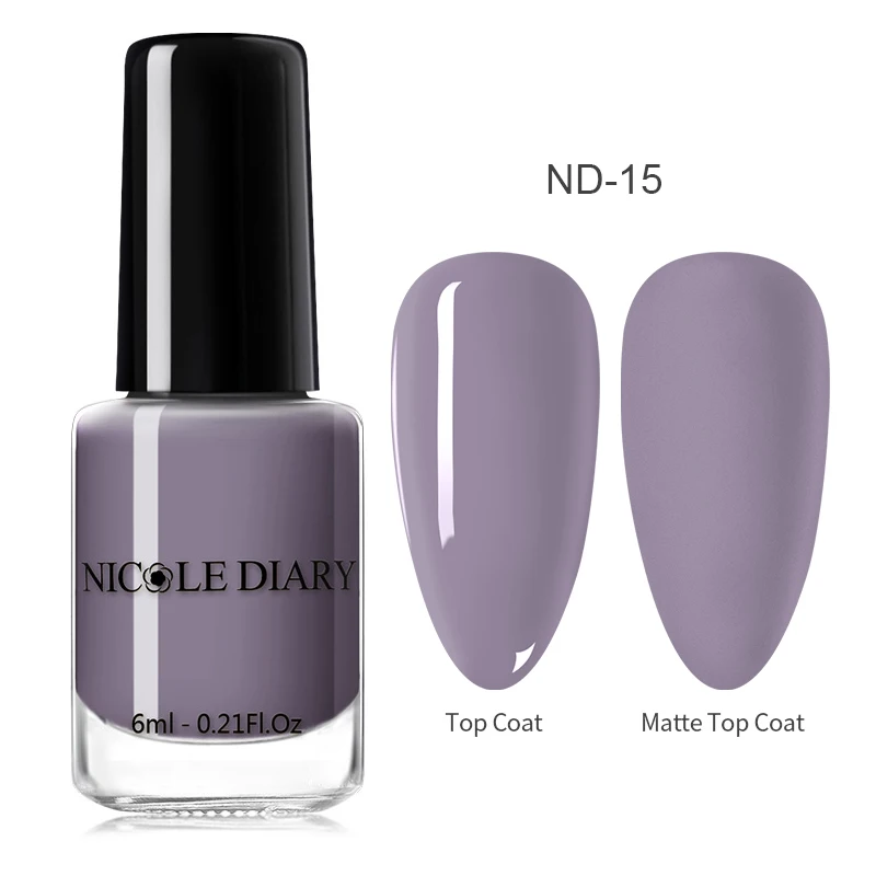 NICOLE DIARY матовый Effetc лак для ногтей чистый цвет ногтей розовый дизайн ногтей жирный лак маникюр лак для ногтей лак - Цвет: Color 15