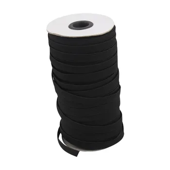 

#H40 7mm 100M Elastic Bands for Face Mask Width Elastic Cord for Crafts Elastic Rope White Black