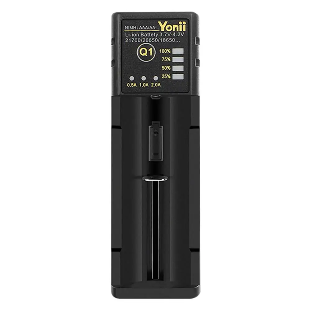 18650 зарядное устройство 26650 USB Смарт никель водород AA AAA 21700 одиночный слот литиевая батарея зарядное устройство