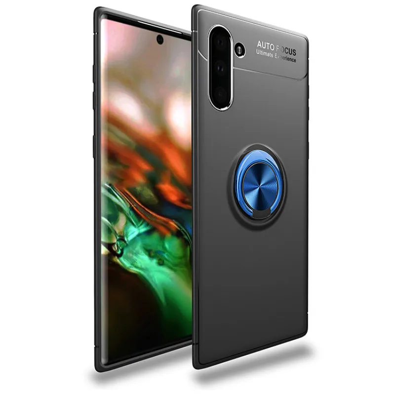 2 Магнитный чехол для телефона samsung Galaxy S8, S9, S10E, Note10, A20, A40, J6, Plus, мягкий ТПУ противоударный чехол на заднюю панель с кольцевым кронштейном - Цвет: 2