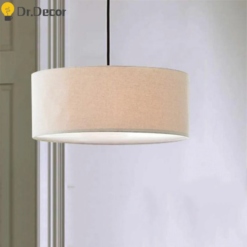 

Asia Style Fabric LED Pendant Lights Modern Decor Kitchen Hanging Lamps Coffee Shop Dinning Room Lights Pendant Lamp Luminaria