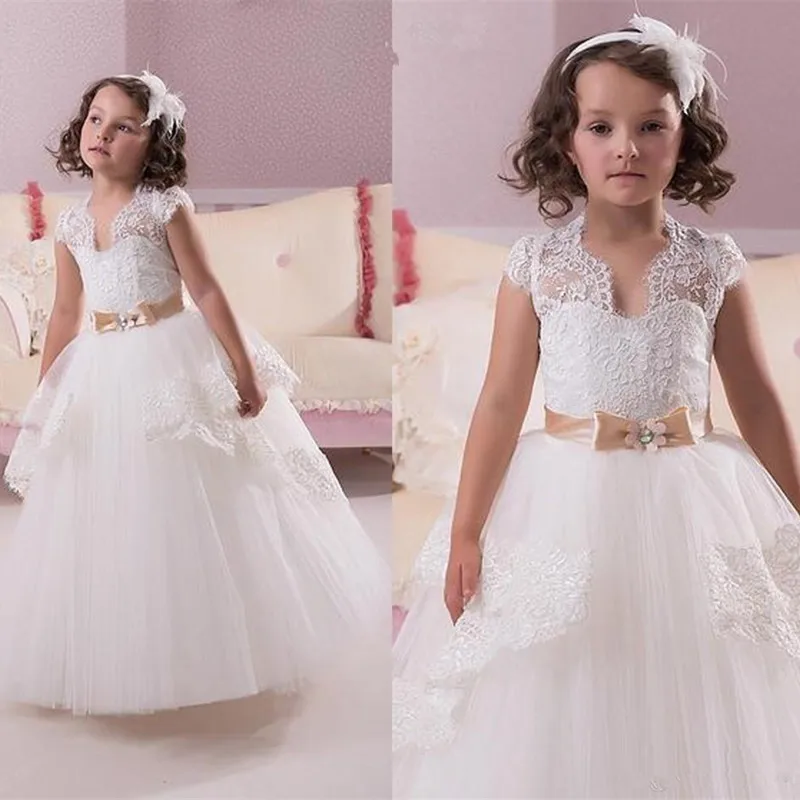 christmas wedding flower girl dresses