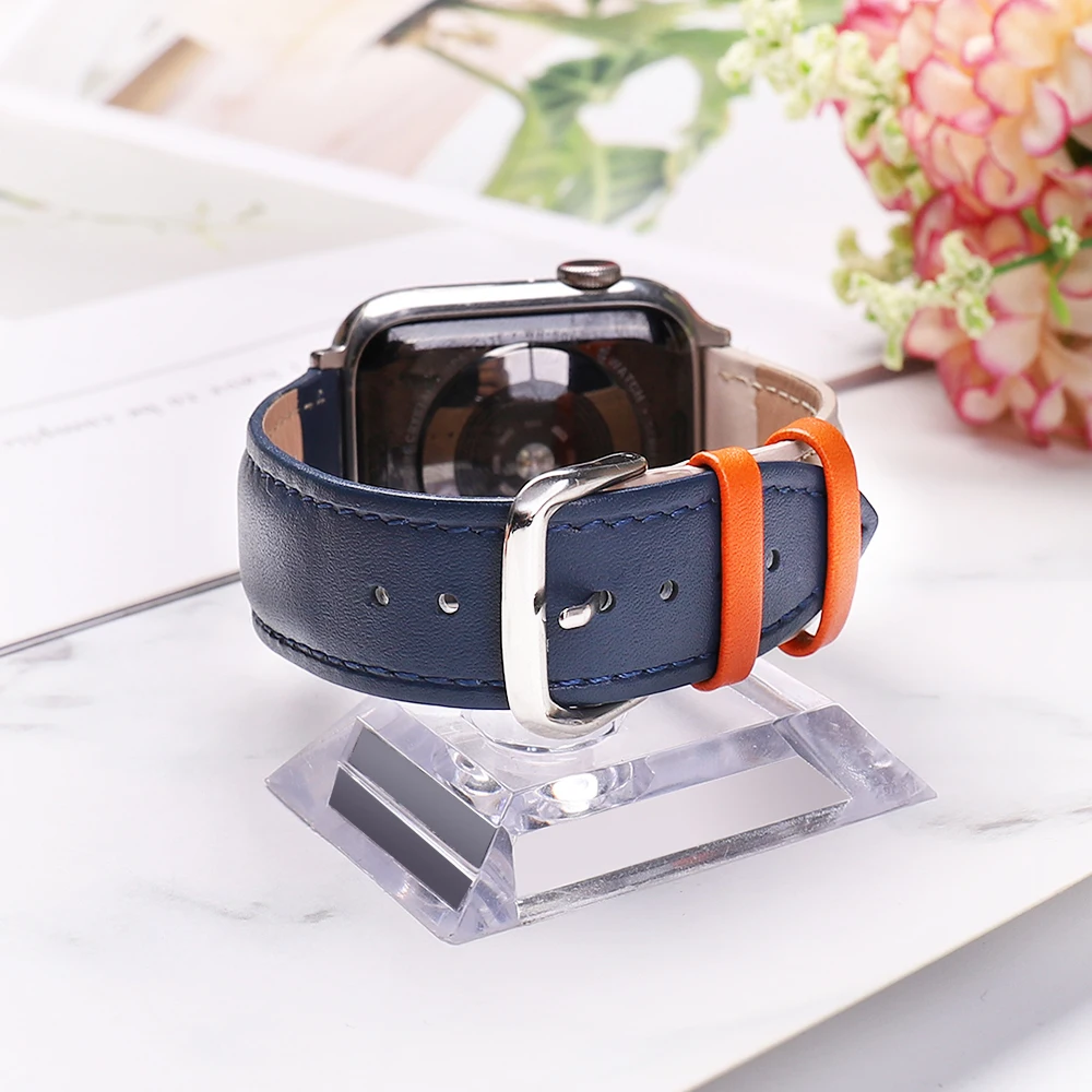 Кожаный ремешок для часов Apple серии 38 мм 42 мм Apple стол 5 40 мм 44 наручных часов iwatch, 4/3/2/1, correa, сменный ремешок