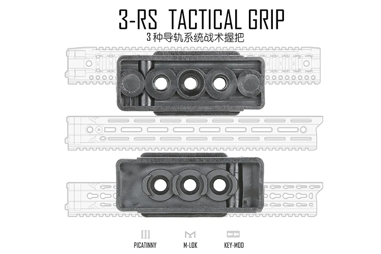 KEYMOD& MLOK Rail тактическая рукоятка для охотничьих аксессуаров стрельба, страйкбол запчасти