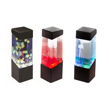 

USB Powered LED Night Light Hypnotic Jellyfish Relaxing Aquarium Bedside Lamp Desktop Atmosphere Volcanic Light Jelly Lamp kids