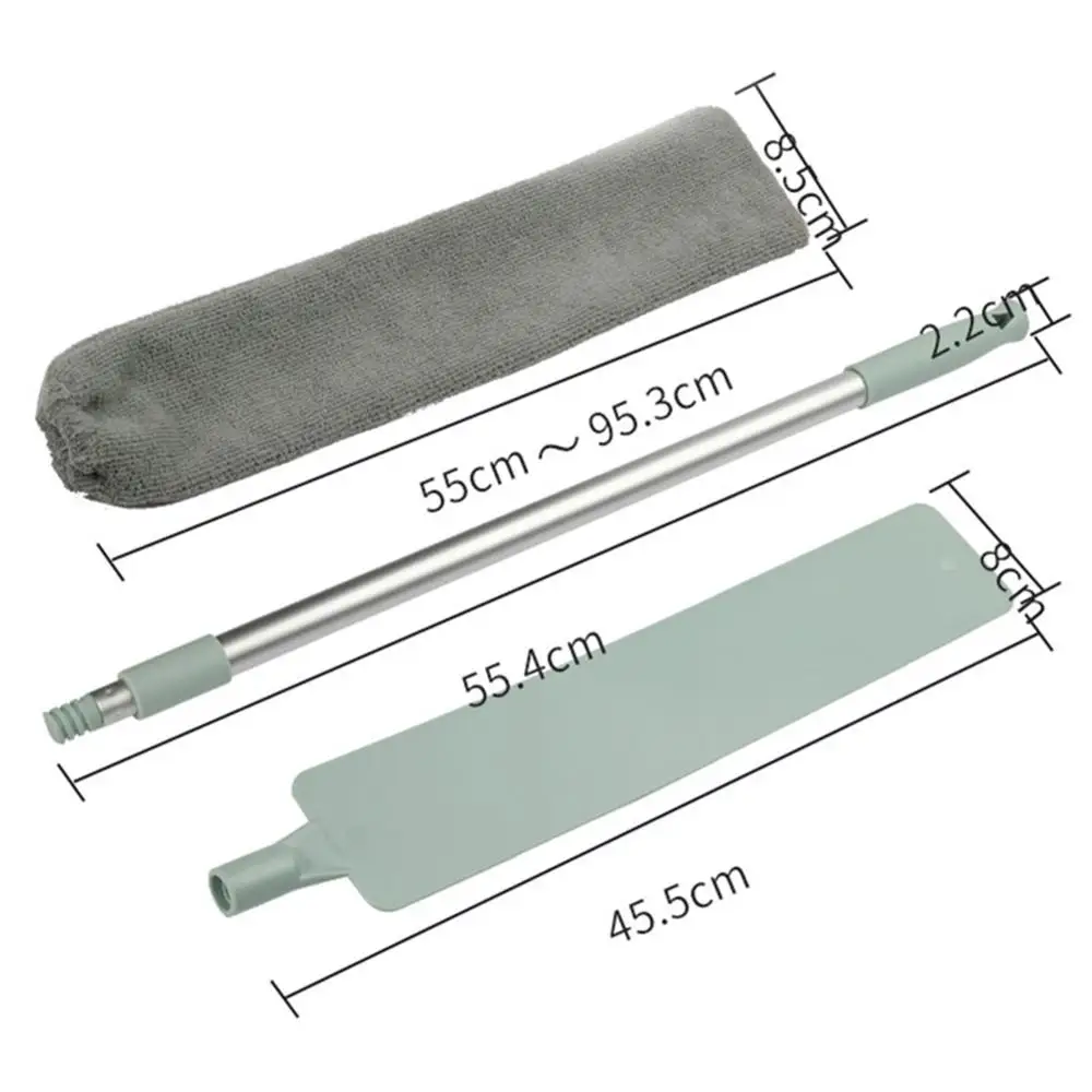 Съемный пылеочиститель для дивана, кровати, мебели, нижней чистящей щетки, ручная длинная ручка, плоская головка щетки для углов - Цвет: Extendable Handle