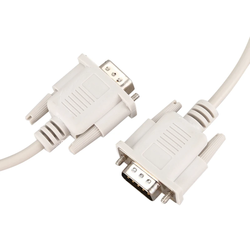 1 4 м RS232 DB9 9 Pin папа к VGA видео 15 Мужской адаптер кабель светло серый|Соединители| |
