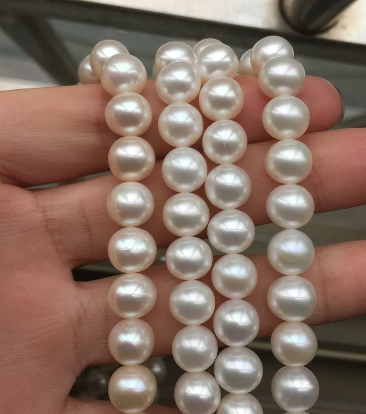 Women's Pearl Necklace Size 8-9mm in Good Quality for Diy Jewelry Accessaries Loose Pearls Necklaces