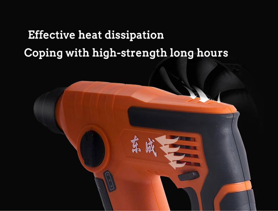 12V 12mm 3 Functions DC Electric Rotary Hammer with BMC and 5pcs Accessories Impact Drill Power Drill