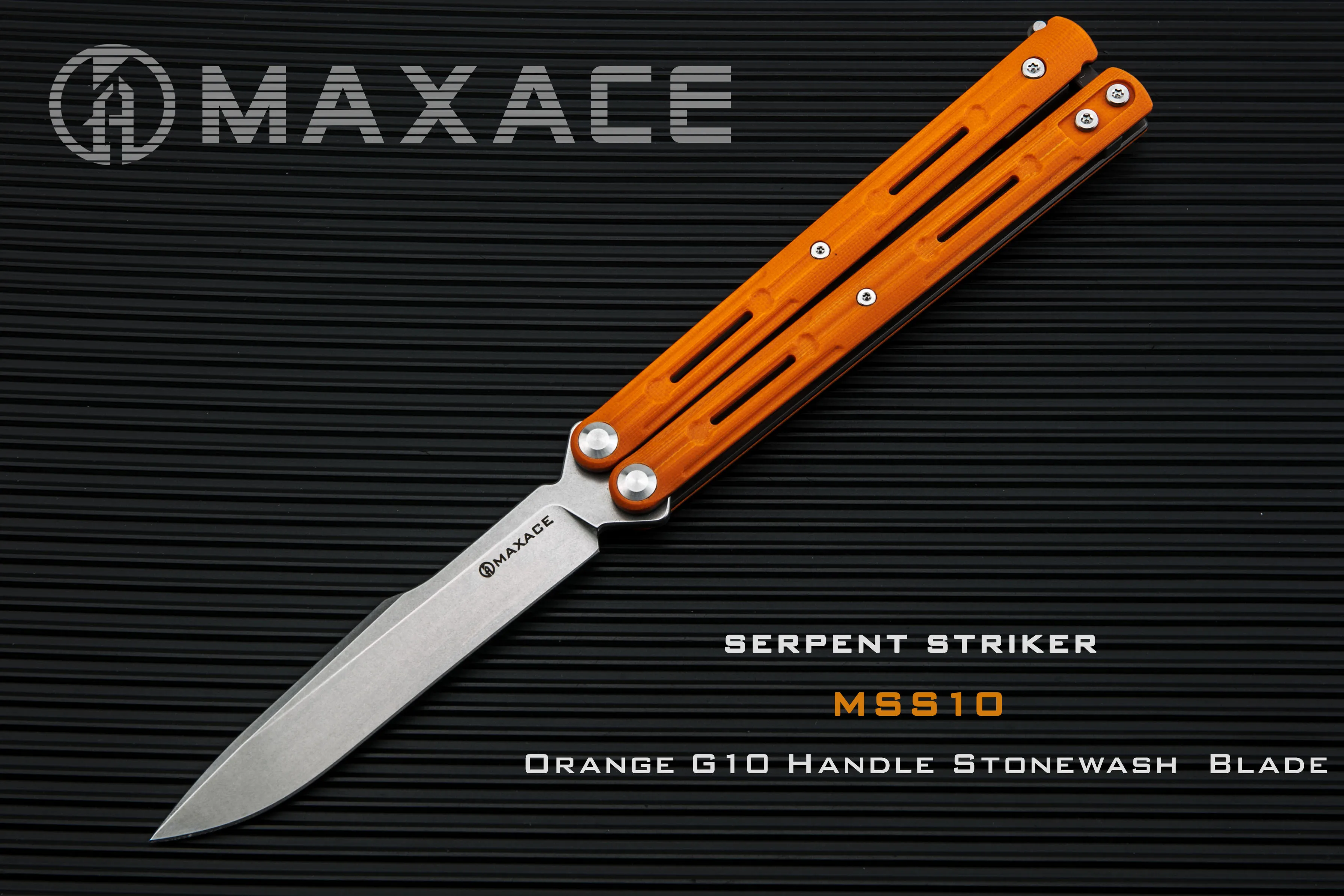 MAXACE Serpent Striker Stonewash 14C28N лезвие G10 весы/вкладыш из нержавеющей стали