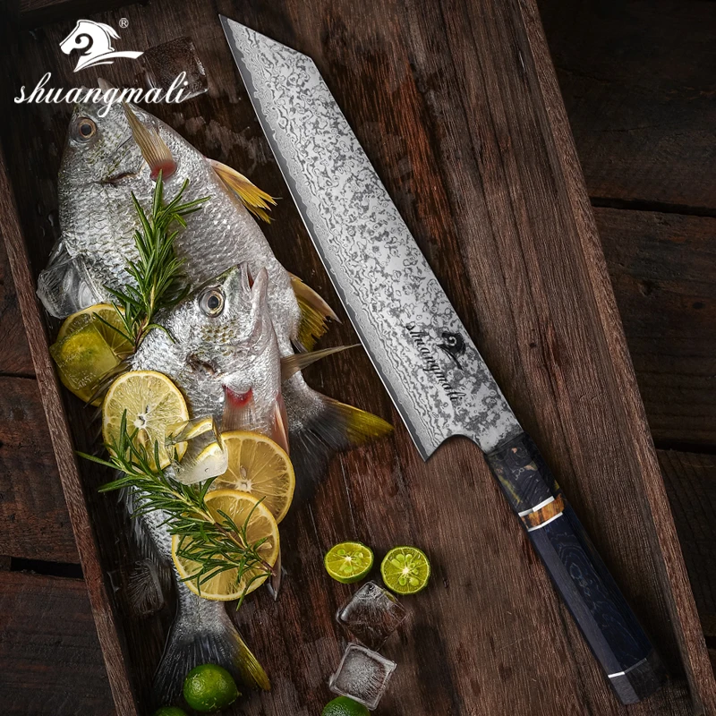 8 дюймов японский нож Gyuto 67 слоев дамасской стали Кливер кухонный нож универсальный нож для нарезки подарок поварские Ножи Инструмент для домашнего приготовления