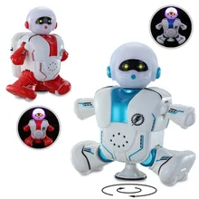 

Electric Dancing Robot Toy Mini Robben Aite Smart 360-degree Rotation with Light and Music Electronic Pets Toy for Kids
