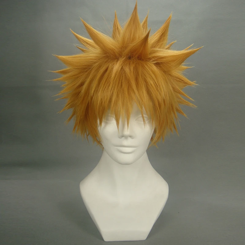 Парик для косплея отбеливающий Kurosaki Ichigo наруто короткие термостойкие