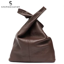 SC большая кожаная сумка на плечо, Женская Повседневная винтажная мягкая сумка из воловьей кожи, сумка-мешок, высокое качество, сумки на плечо, сумка-вкладыш