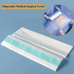 Drapeja transparente descartável do filme do plutônio do filme de toalha cirúrgico médico de 25 pces para ginecologia cirúrgica clínica e obstetrícia