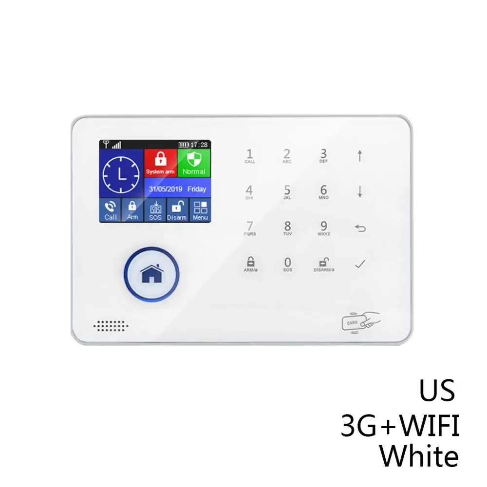 3G White US BL-6600 wifi и GSM 3g Двойная сеть сенсорный экран умный дом Охранная сигнализация SMS мобильное приложение сигнализация - Цвет: 3G White US