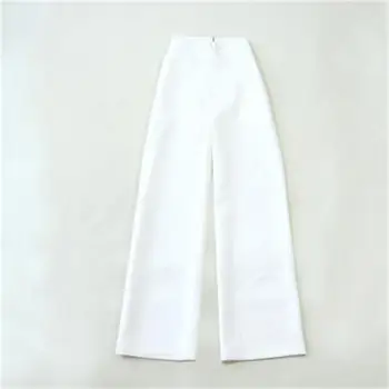 

Fashion pants women's summer New high-quality high waist white casual wide-leg pants women trousers