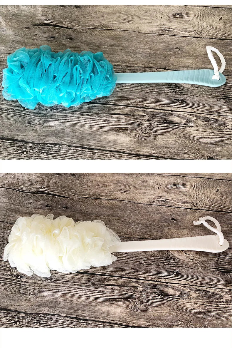 Loofah длинная ручка щетка-лейка для собак втирание сзади губка для ванны для взрослых Толстая ручка задняя Бомбочки для ванны щетка