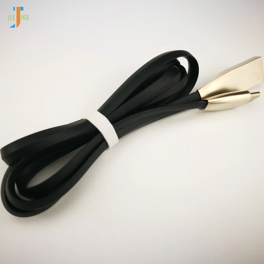 500 шт/лот usb type C кабель 3D цинковый сплав для Xiaomi Redmi USB C зарядный кабель для мобильного телефона Oneplus 7 Pro type-C кабель - Цвет: Черный