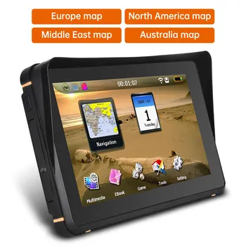 

7inch Touch Screen Car GPS Navigation Sat nav 8G+DDR256M FM/USB/TF Car Multimedia Player Radio MOTO GPS navigators Route plan