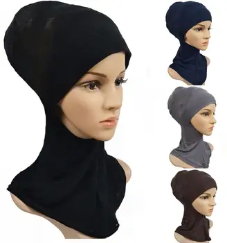 

Underscarf Hot sale Soft Muslim Full Cover Inner Women's Hijab bonnet Cap Headscarf Islamic Underscarf Neck Head Bonnet Hat