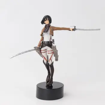 

17cm Attack On Titan Figure Mikasa Ackerman PVC Action Figure Collectible Model Toy For Girls Best Gift Kid Birthday