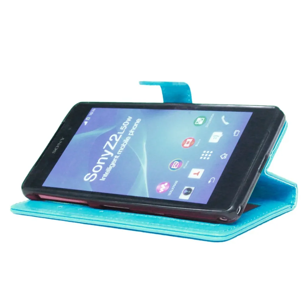 Чехол для телефона sony Xperia Z2 роскошный Флип кожаный чехол для sony Z2 D6503 L50W Чехол-портмоне держатель подставка задняя крышка