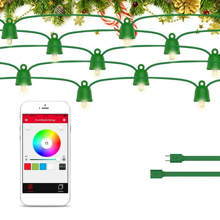 Умный фонарь атмосфера ночник Рождественский декоративный фонарь красочные светильники для праздничной вечеринки с мобильным телефоном