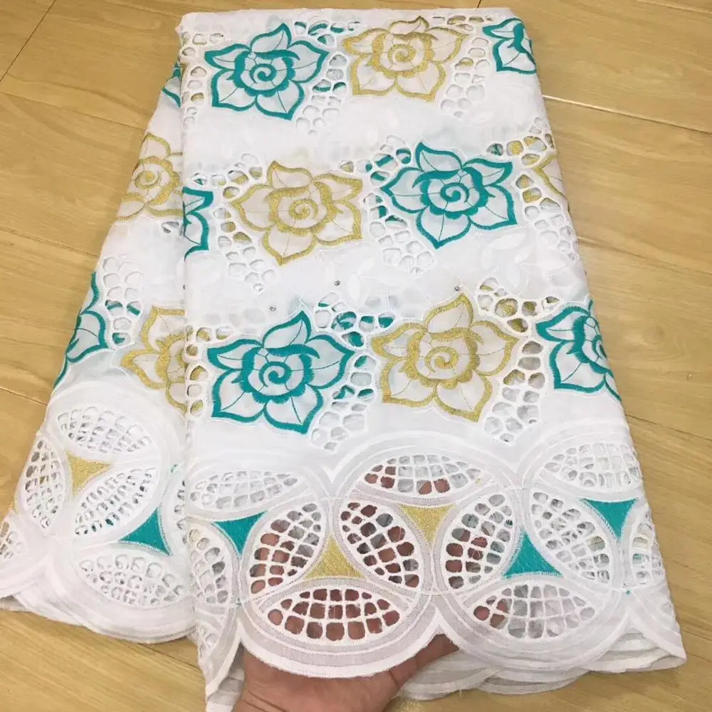 Горячая ткань из Дубая высокое качество швейцарская вуаль кружево в швейцарском нигерийском стиле кружевная ткань dentelle Африканский хлопок кружево 5Y