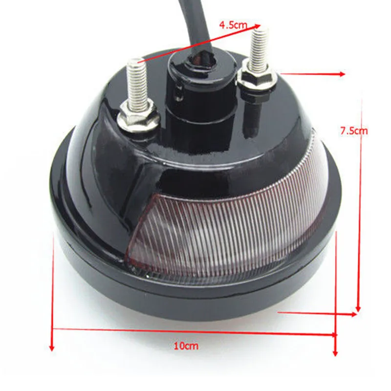 Motorcycle Side Mount License Brake Stop Tail Light For Harley XL883 1200 Honda Yamaha R1 Kawasaki Suzuki Cafe Racer Old School| |