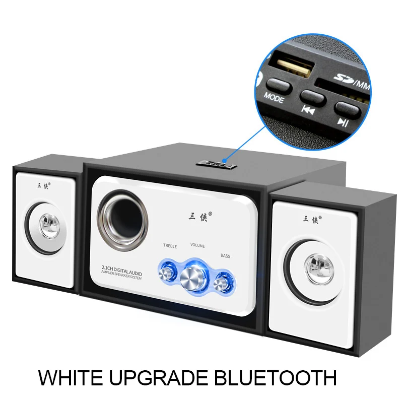 Игровой сабвуфер 4 дюймовые басовые колонки Bluetooth бас и высокие частоты