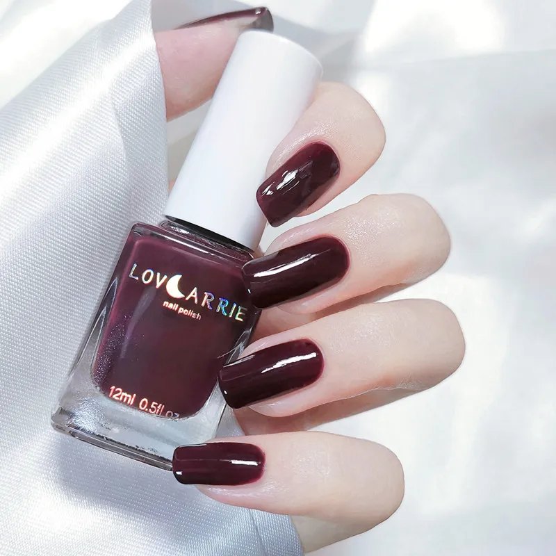10 Nail Polish LOVCARRIE 12 мл обычный лак для ногтей мягкие цвета узоры для ногтей с блестками маникюрный лак клизмы советы для покрытые лаком ногти тенденции - Цвет: 10 Nail Polish