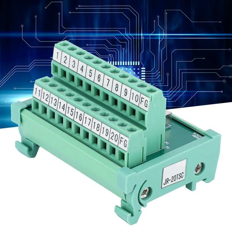 SCSI 20P ПЛК коммутационная плата Клеммная колодка Разъем сигнала плата адаптера AC125V