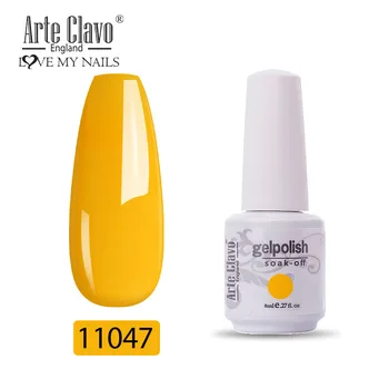 

Arte Clavo Gel Nail Polish Varnishes Pure Color Semi Permanent Base Top Need UV LED lamp Manicure Gel Paint Hybrid Nails Art Gel