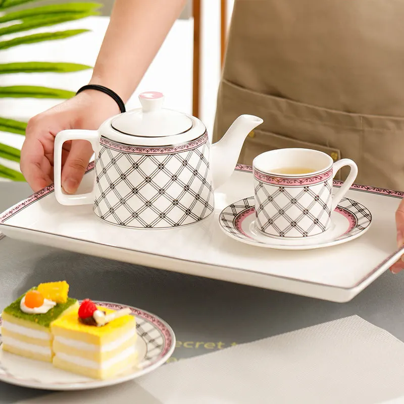 

European Ceramic Coffee Cups and Saucer Set, Porcelain Tea Cups, Classic Drink Gift, Modern and Simple Style